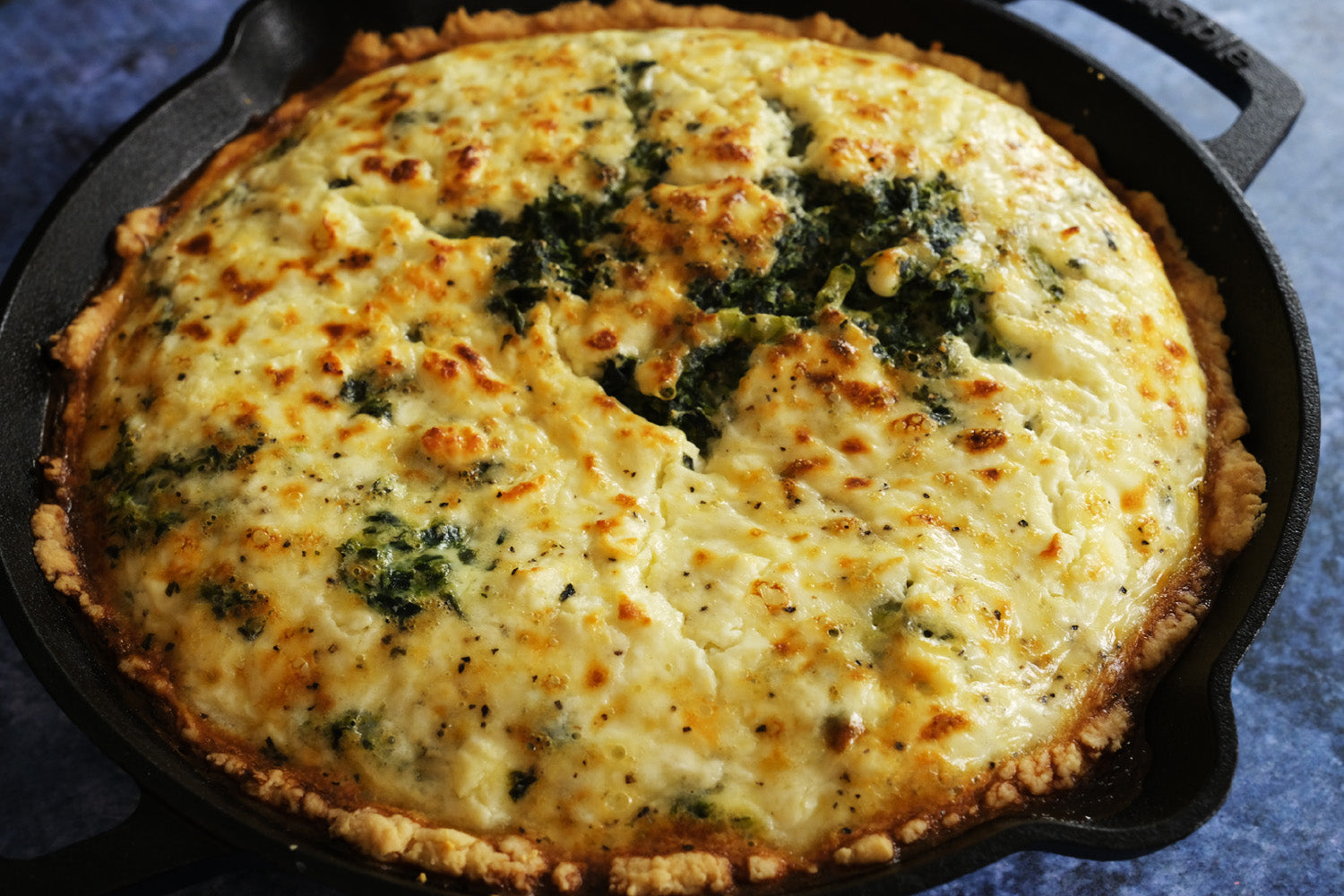 Spinach, Onion and Feta Cheese Pie – Crucible Cookware