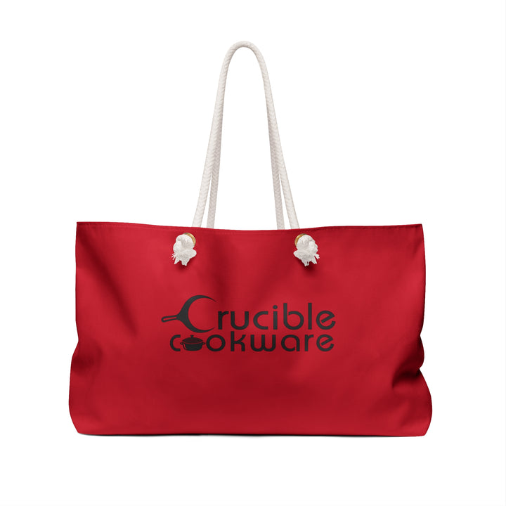 Bolsa Weekender Crucible Cookware - Bolso Tote Rojo Elegante para Escapadas de Fin de Semana, Entusiastas de la Cocina y Uso Diario