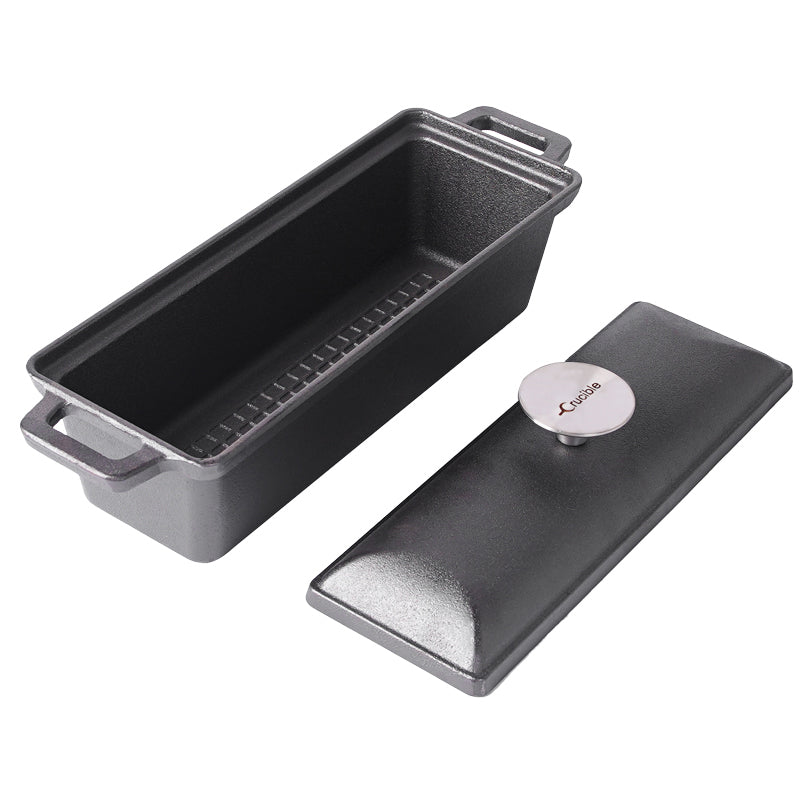 Cast Iron Bread Pan with Lid Oven Safe Form for Baking and