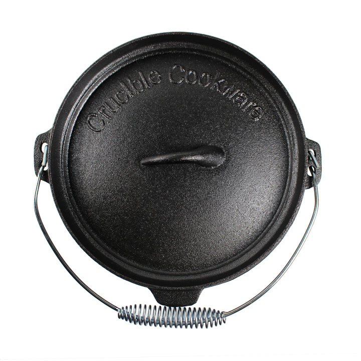 Чугунный походный Dutch Oven с ножками - 4.1 qt (3.9 L), включая подъемник крышки и подставку для крышки