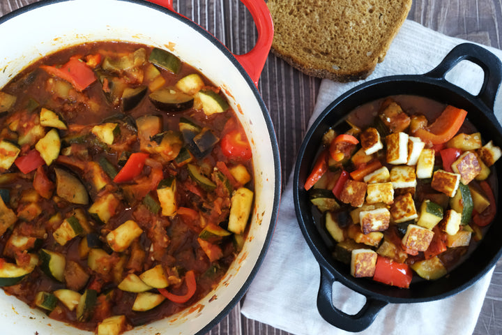 Geëmailleerde gietijzeren Dutch Oven pot, Cocotte, braadpan - rond rood 10.23" (26 cm)