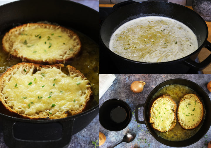Støbejerns Dutch Oven med pande låg - 10.23” (26 cm) diameter, 4.8 L