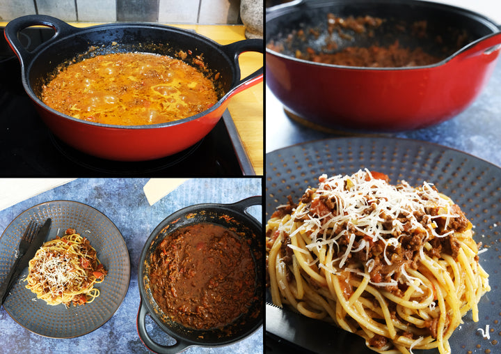 Enameled Cast Iron Balti Casserole with a Glass Lid, 3 Quart (2,83 litre) Cast Iron Casserole Dish