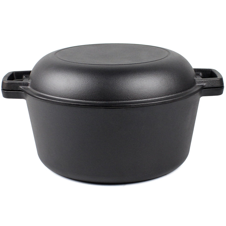 Støbejerns Dutch Oven med pande låg - 10.23” (26 cm) diameter, 4.8 L
