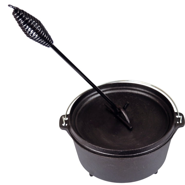 Подъемник крышки для Camp Dutch Oven. Черный 9 MM Bar Stock для подъема и переноски Dutch Oven