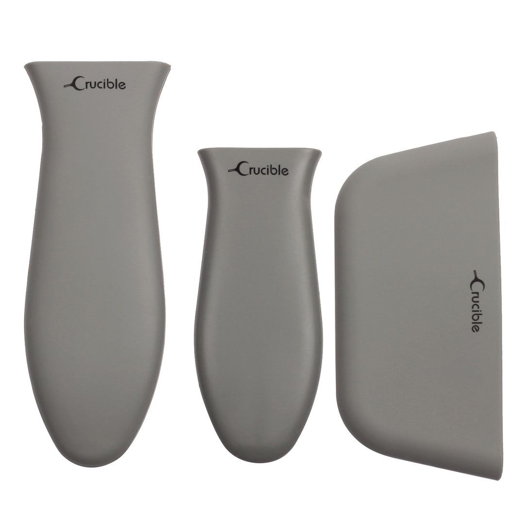 Presine in silicone (confezione da 3, mix grigio) per padelle in ghisa