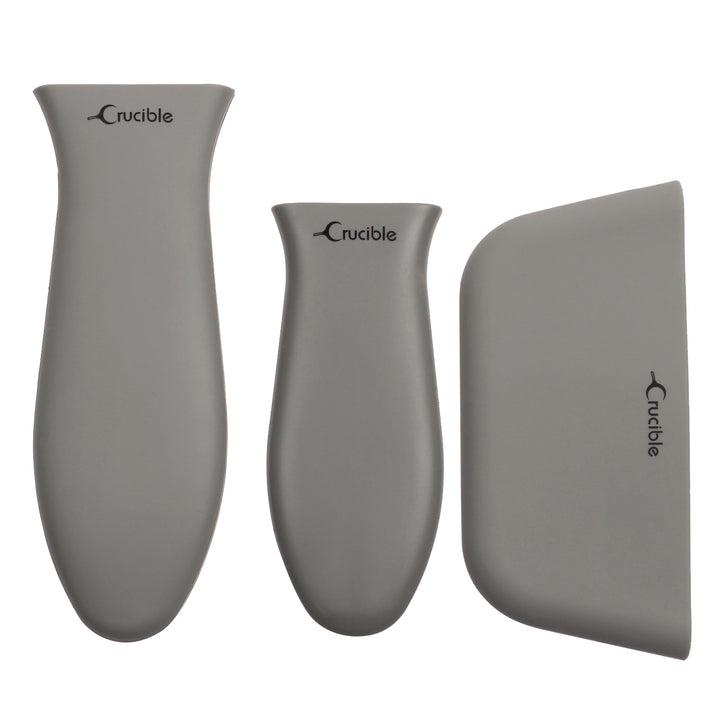 Presine in silicone (confezione da 3, mix grigio) per padelle in ghisa