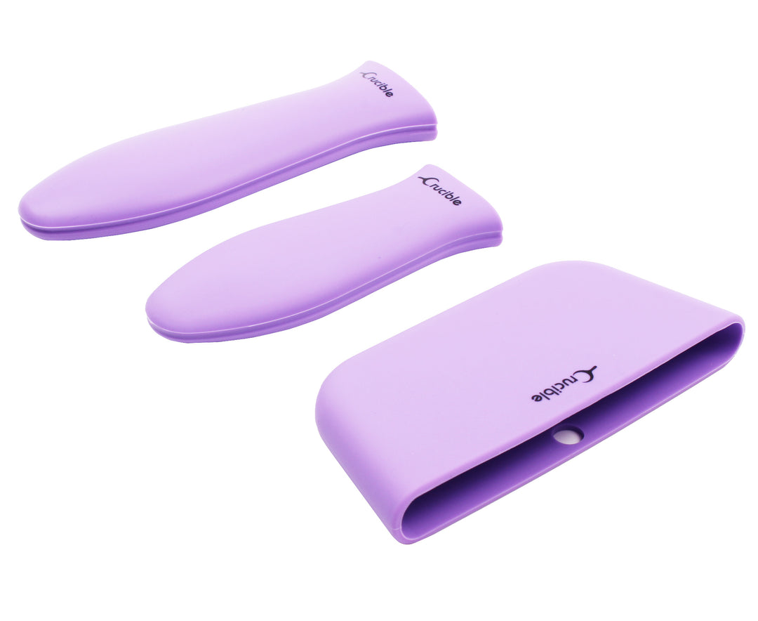 Silikon-Topflappen (3er-Pack Mix Lila) für Gusseisenpfanne