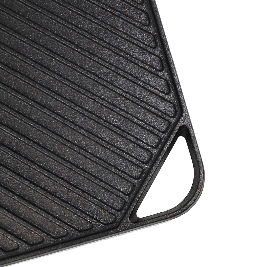 Cast Iron Griddle (10.63" by 10.63"/27 cm x 27 cm), Reversible, Grill and Griddle Combo Pan