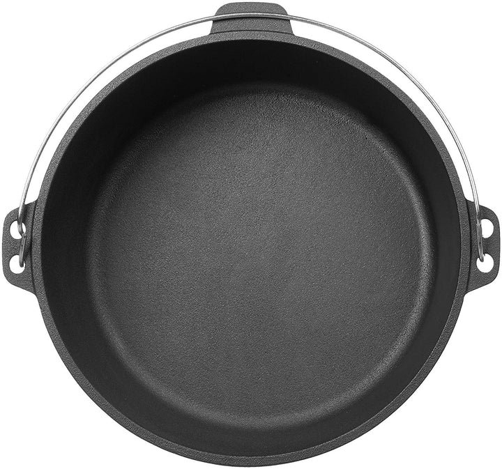 Чугунный походный Dutch Oven с ножками - 4.1 qt (3.9 L), включая подъемник крышки и подставку для крышки