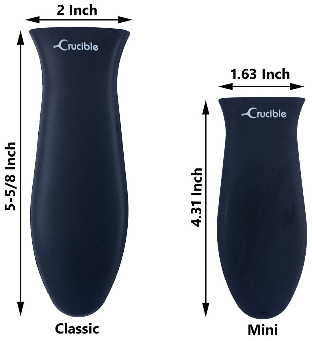 Silicone Potholder (Black Small) for Cast Iron Skillets