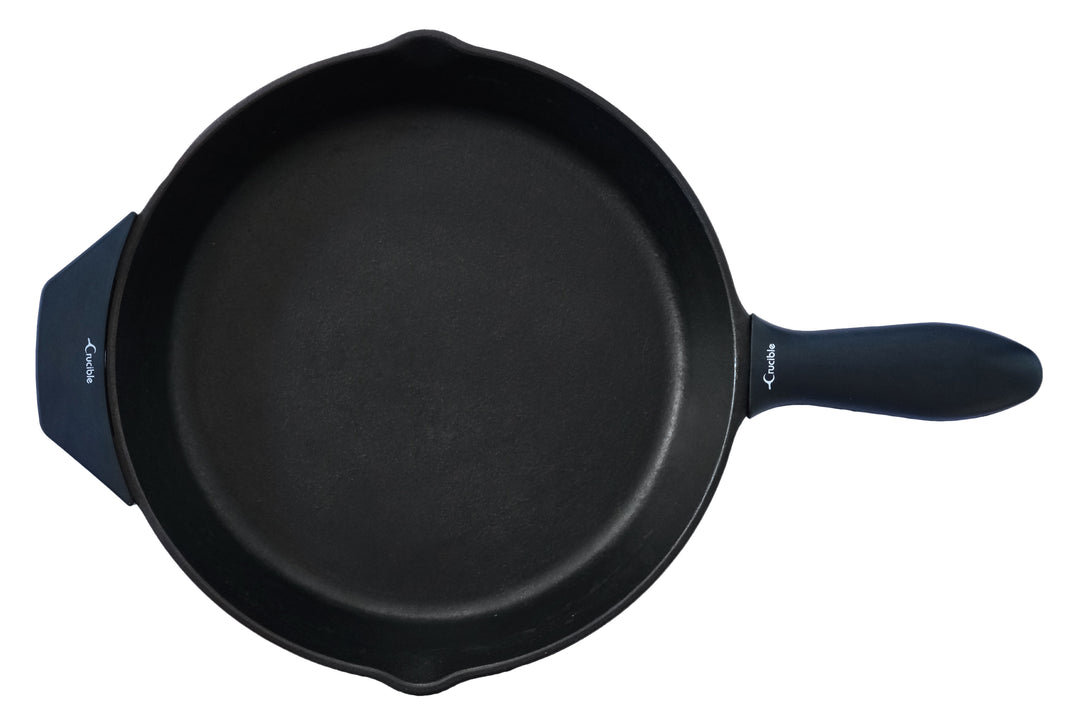 Maniques en silicone (lot de 4, combo noir) pour poêles en fonte