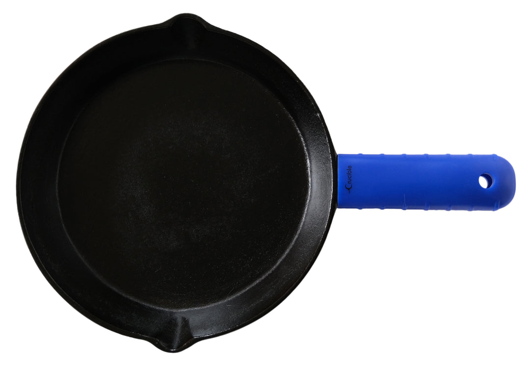 Siliconen pannenlap (extra dik blauw) voor gietijzeren koekenpannen en meer