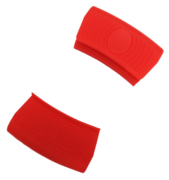 Maniques en silicone (lot de 2), housses de poignée pour woks en fonte, casseroles, cocottes en fonte