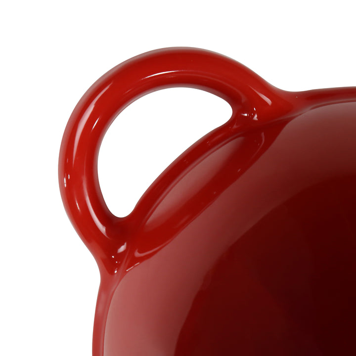 Moule à pain en fonte émaillée avec couvercle, rouge, moule résistant au four pour la cuisson, kit de pain artisanal - moule à pain