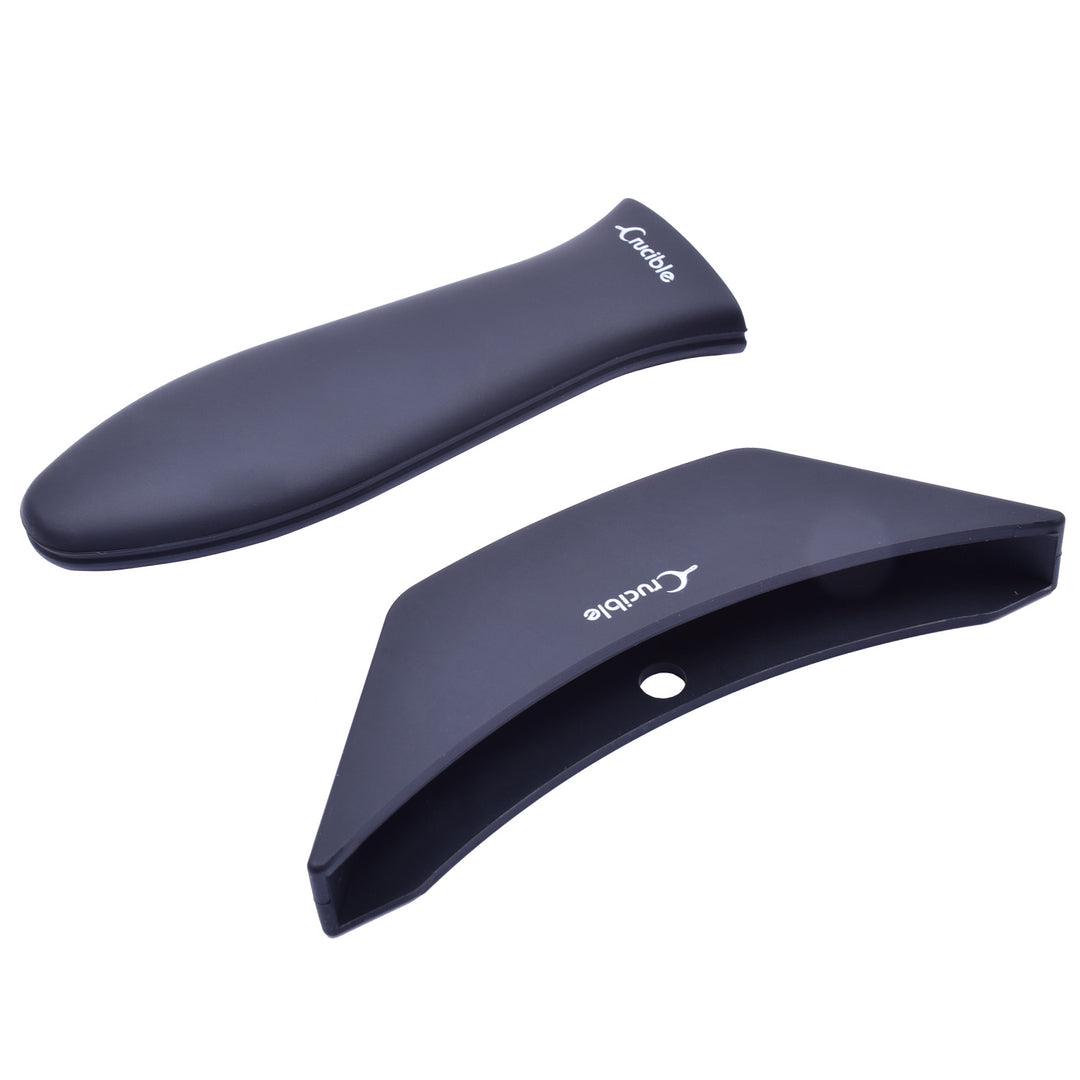 Maniques en silicone (lot de 4, combo noir) pour poêles en fonte