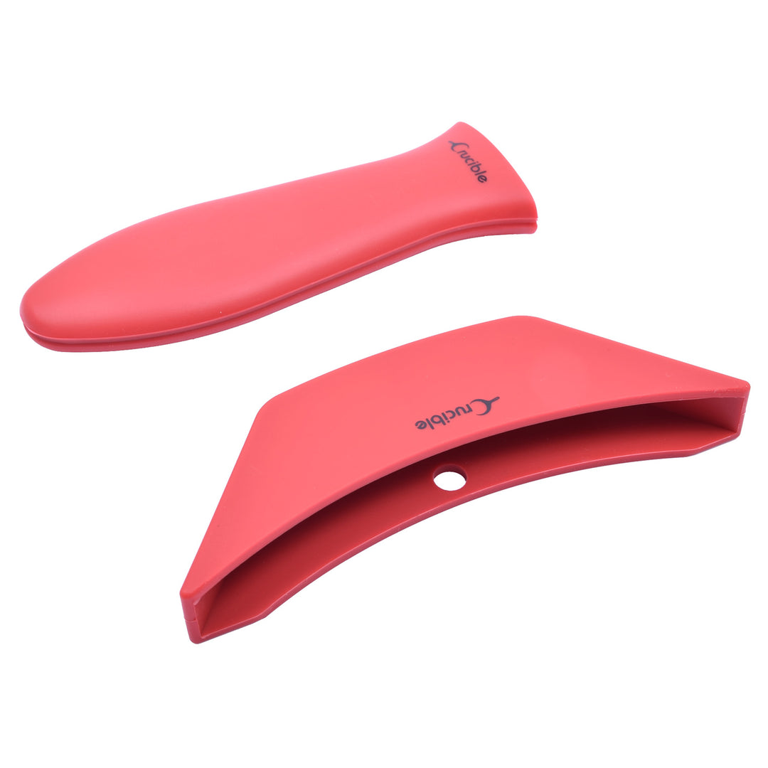 Maniques en silicone (lot de 4 combo rouge) - Couvre-poignée pour poêles en fonte