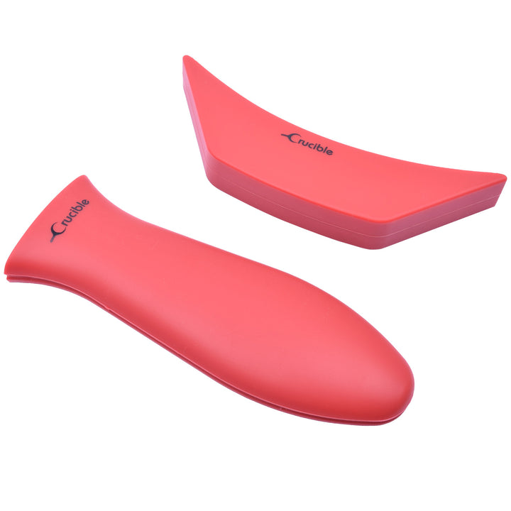 Maniques en silicone (lot de 4 combo rouge) - Couvre-poignée pour poêles en fonte