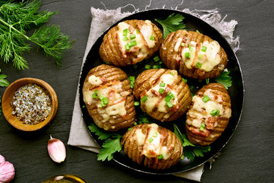O que são batatas Hasselback?