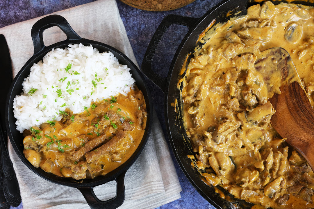 Beef Stroganoff with Entrecôte Recipe