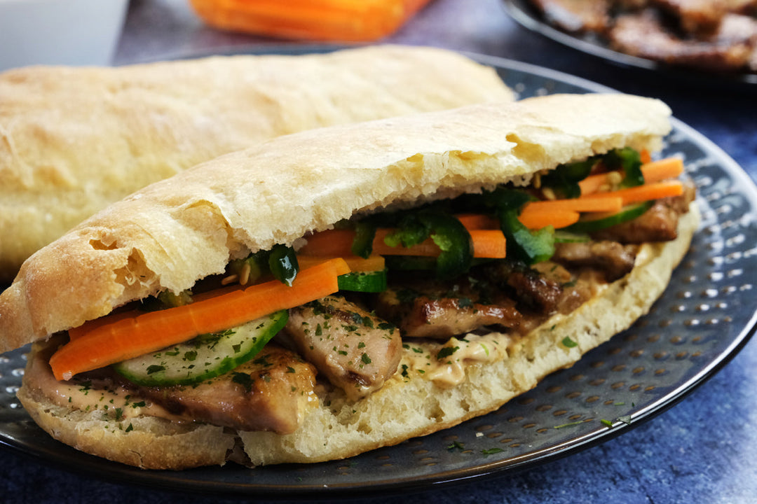 Bánh Mì Thịt Nướng – Vietnamese Grilled Pork Bánh Mì Recipe