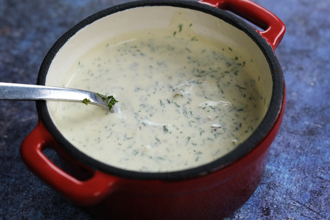 Creamy Pickled Cucumber & Dill Sauce recipe