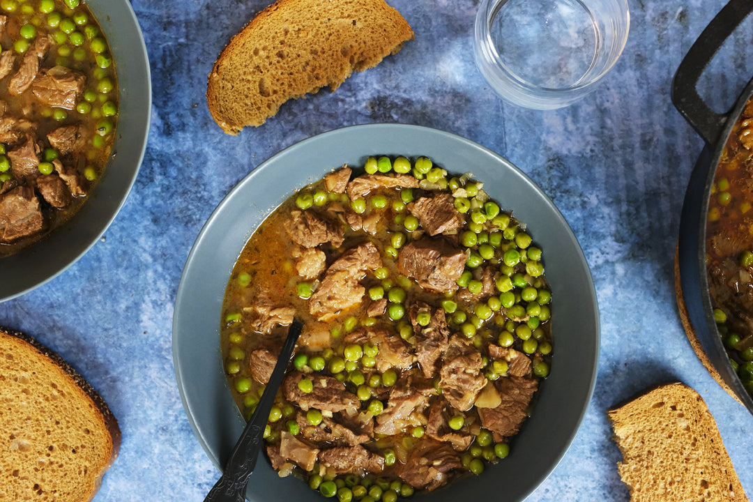 Petits Pois au Bœuf recipe