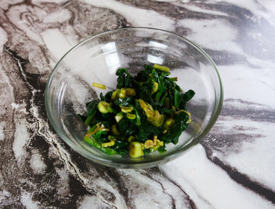 Marinated spinach with sesame