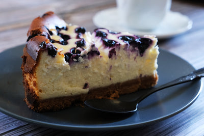 New York Cheesecake with Blueberries