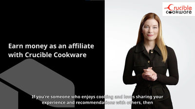 Liity Crucible Cookwaren tytäryhtiömarkkinointiohjelmaan ja ansaitse rahaa suosittelemalla asiakkaita!