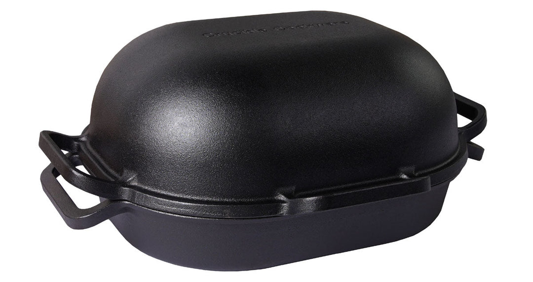 Introducing the Crucible Cookware Extra-Large Cast Iron Bread Pan with 6 Loop Handles