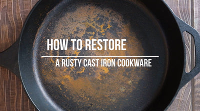 ماذا تفعل إذا وجدت صدأ على أواني الطبخ المصنوعة من الحديد الزهر؟