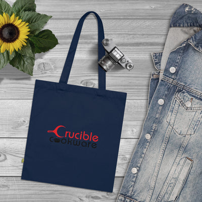 Eco-Friendly Organic Cotton Tote Bag - Crucible Cookware Design