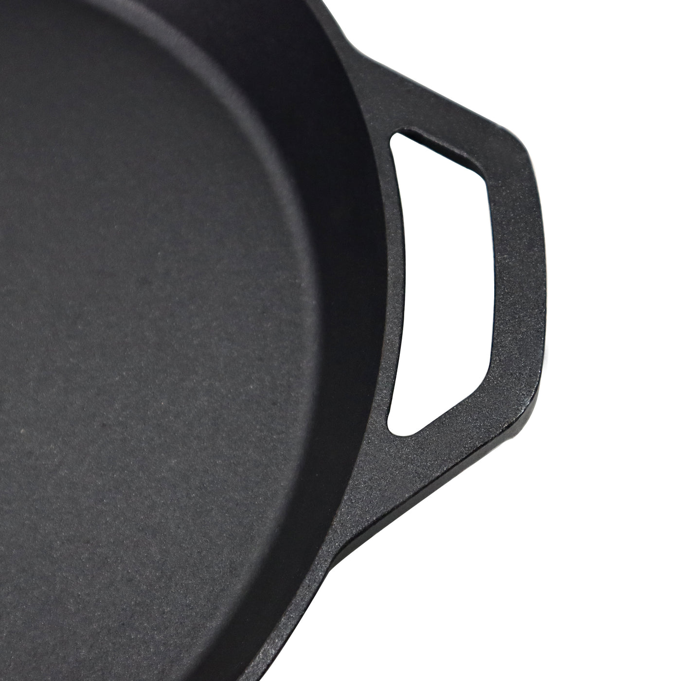 15.75-Inch (40 cm) Cast Iron Skillet Set with Dual Loop Handles, Frying Pan, Silicone Potholders