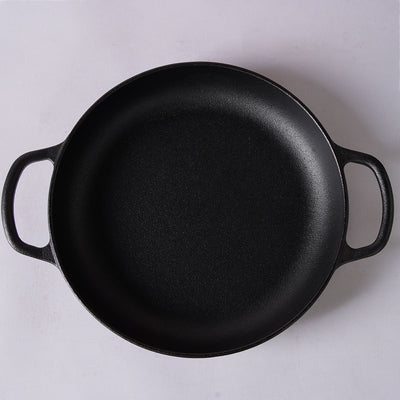 Cast Iron Bread Pan, Sour Dough Artisan Bread Oven – Round 26 cm, 6.25 L (6.6 qt) – Deep Lid for Steam Baking