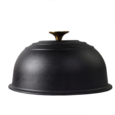 Cast Iron Bread Pan, Sour Dough Artisan Bread Oven – Round 26 cm, 6.25 L (6.6 qt) – Deep Lid for Steam Baking