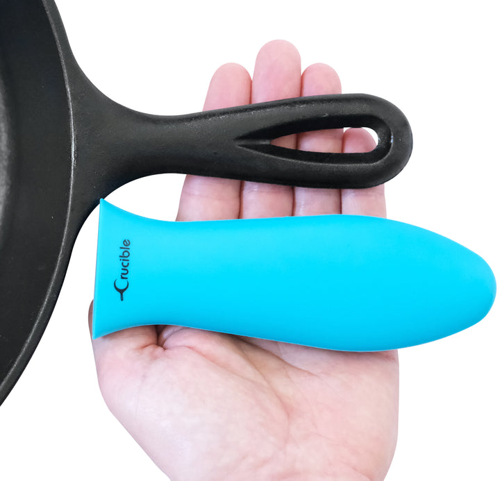 Pegador de Silicone para Panelas, Extra Grande (XL), Turquesa, para Frigideiras de Ferro Fundido