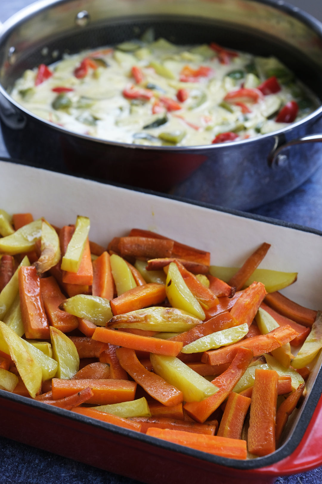 Roasting Pan Deep Dish Lasagna Pan Enameled Cast Iron Rectangular