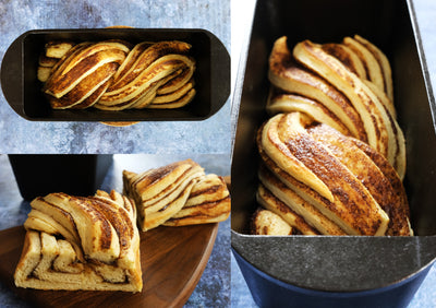 Støpejernsbrødform med lokk (pre-krydret) – ovnssikker form for baking og matlaging – brødform