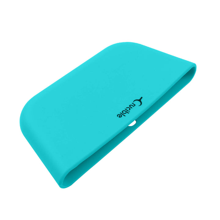 assist silicone potholder silicone sleeve pan handle holder grip handle cover in turquoise color help handle protection