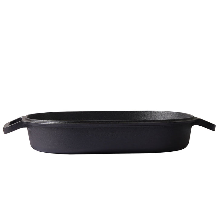 cast iron bread form with lid - the base front side
