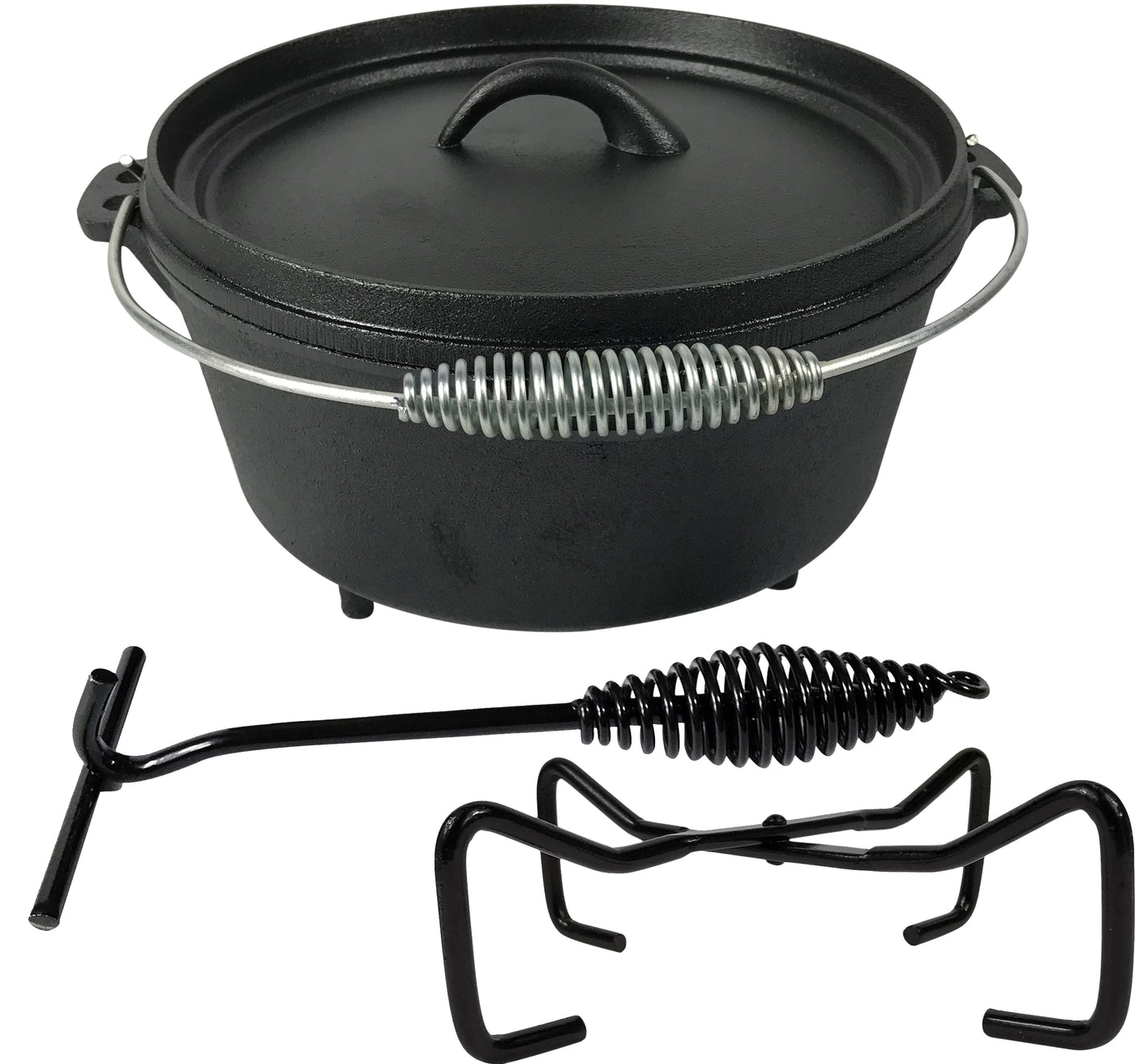 Cast Iron Camp Dutch Oven with Legs