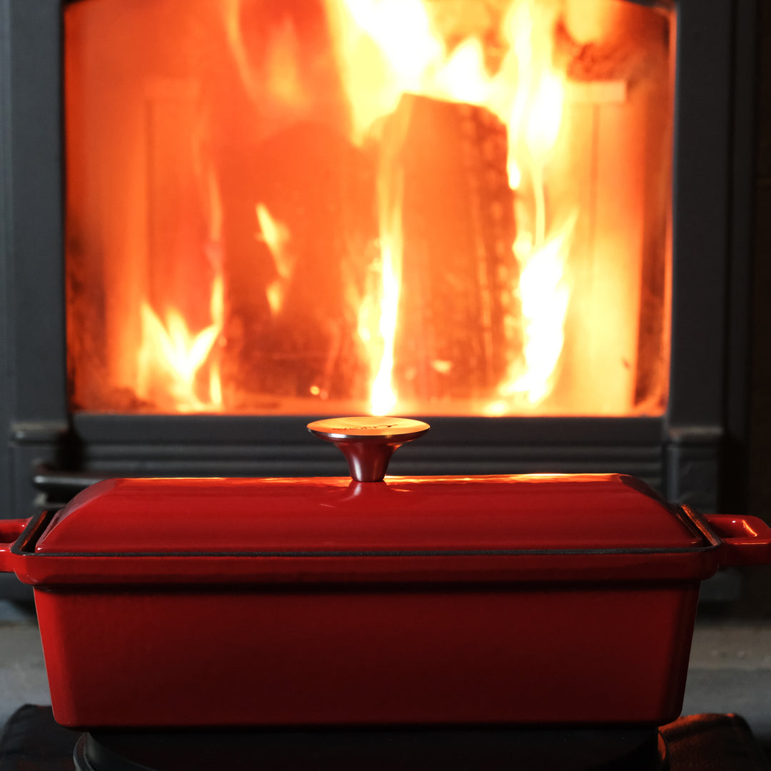 Enameled Cast Iron Bread Pan with Lid – Oven Safe Form for Baking and Cooking - Loaf Pan 5 reviews Regular price $59.97