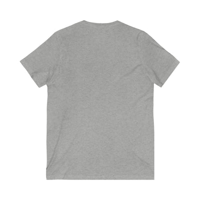 Unisex jersey kortærmet T-shirt med V-hals