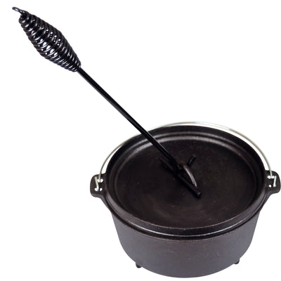 Camp Dutch Oven Lid Lifter. Black 9 MM Bar Stock for Lifting and Carrying Dutch Ovens