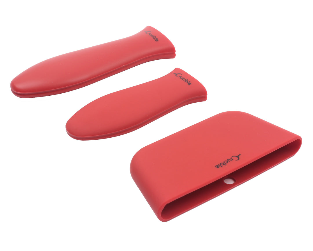 Silicone Potholders (7-Pack Mix Red) for Cast Iron Skillets and more