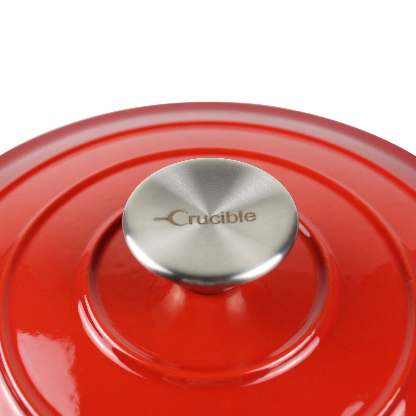 Эмалированная чугунная жаровня и форма для запекания — круглая красная, 10,23 дюйма (26 см)