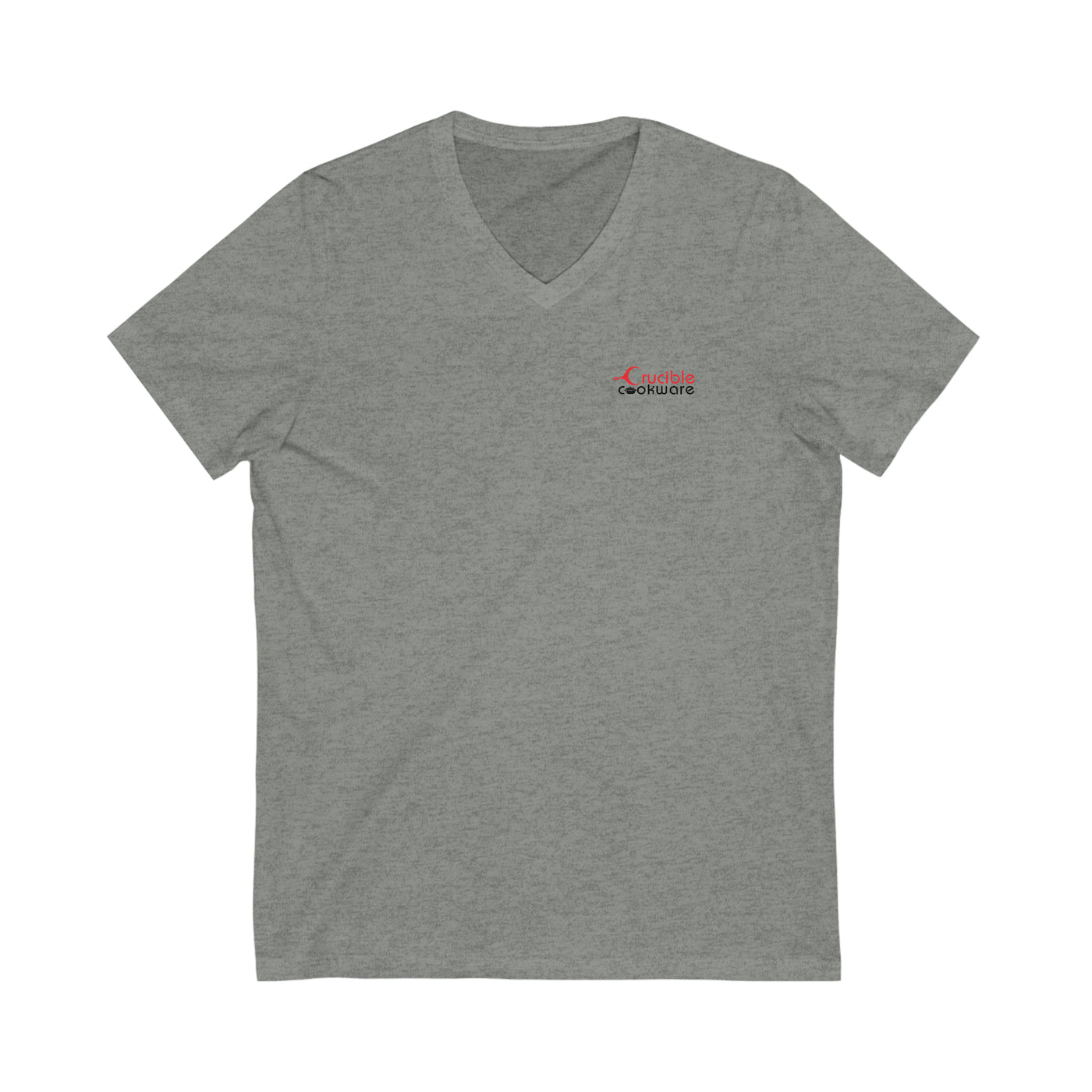 Unisex Jersey lyhythihainen V-aukkoinen T-paita