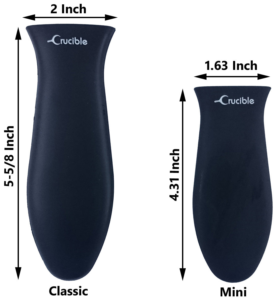 Silicone Potholder (Black Large) for Cast Iron Skillets