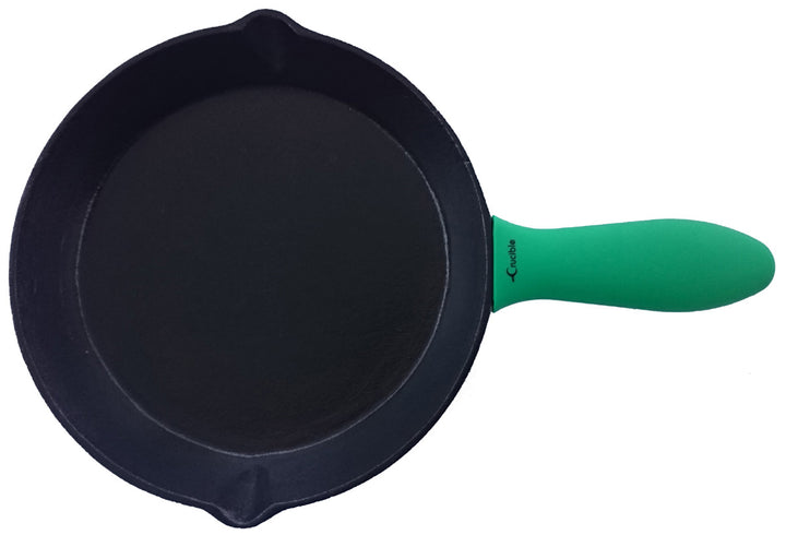 Silicone Potholders (3-Pack Mix Green) for Cast Iron Skillet
